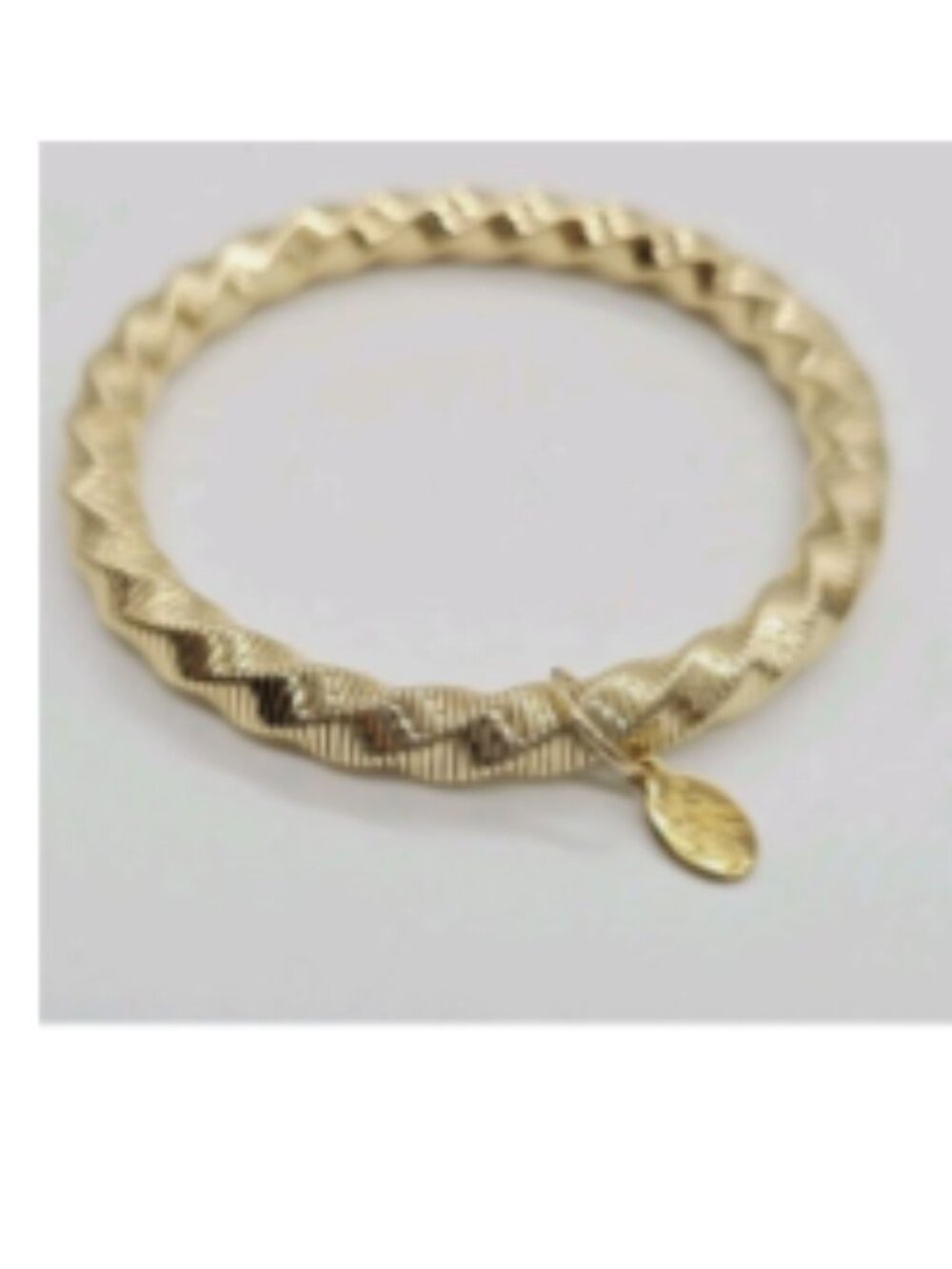 Kirks Folly Stretch Bracelet Gold tone Twist One Size Fits Most OSFM